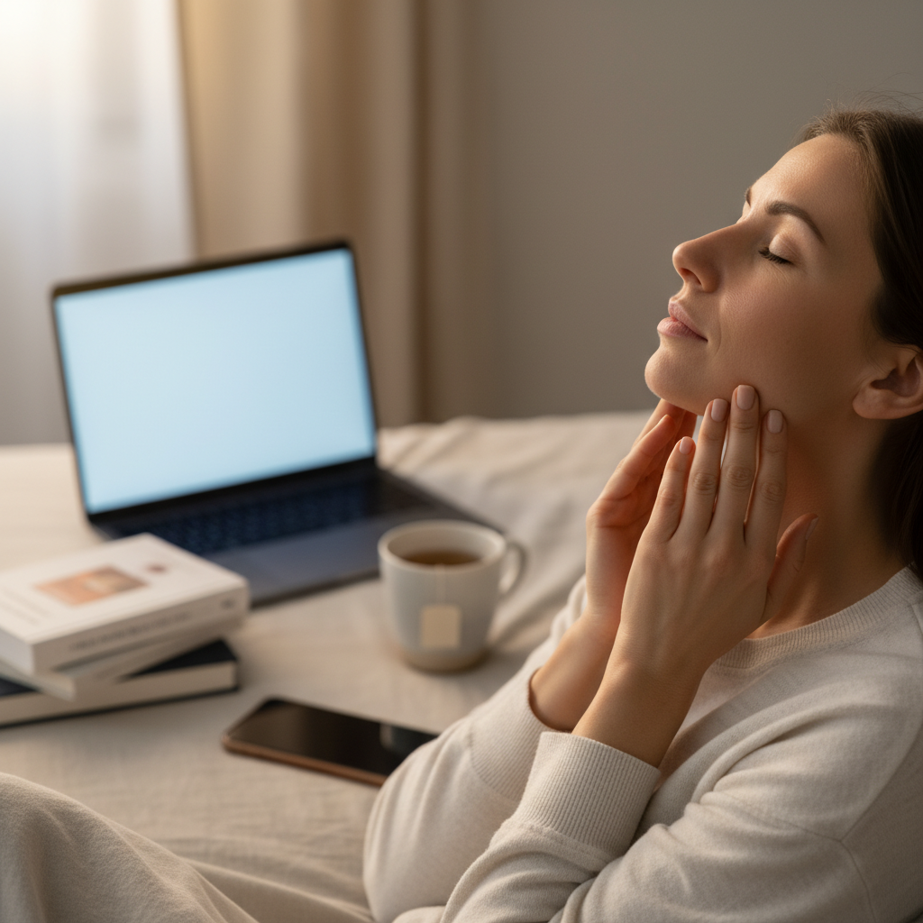 How Jaw Tension from Stress and Screen Time Affects Sleep Quality and Simple Exercises That Restore Facial Muscle Balance