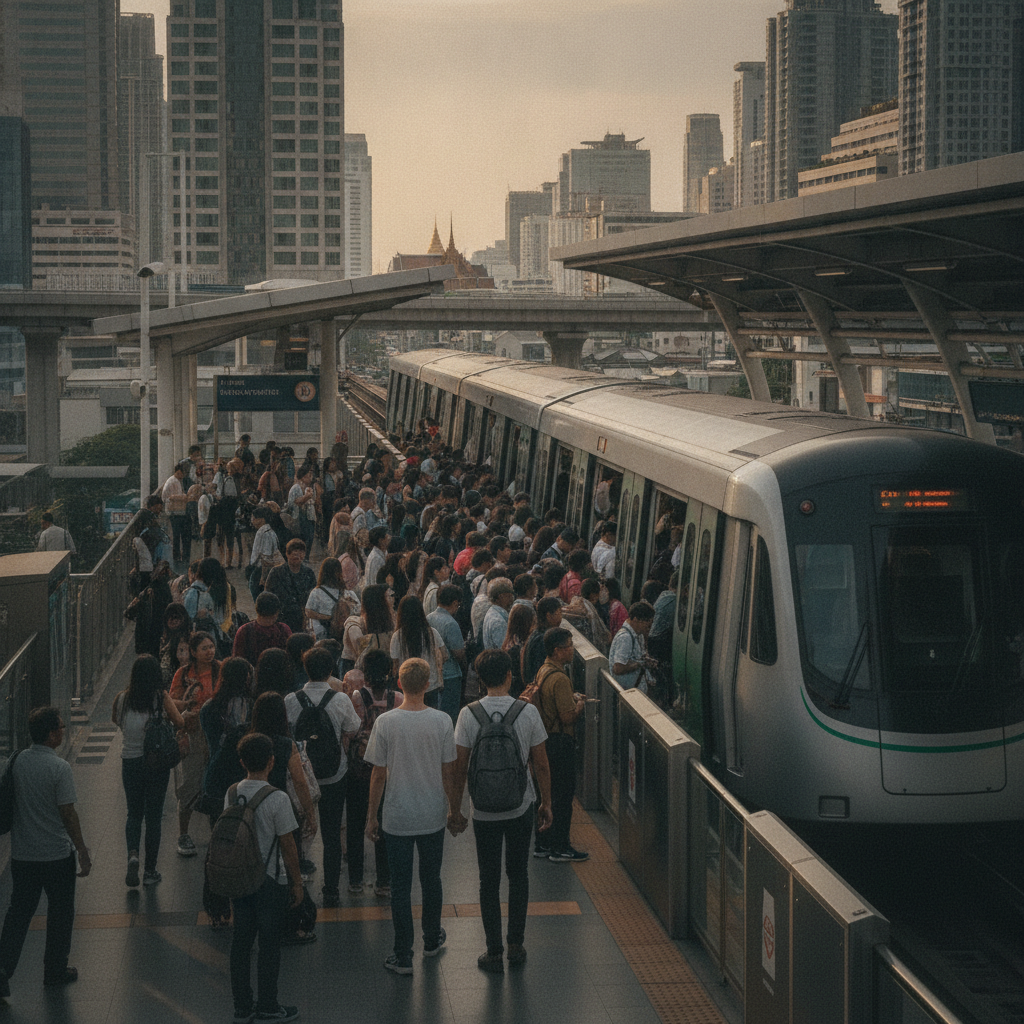 How to Ride Bangkok's BTS Skytrain During Peak Hours as a First-Time Visitor