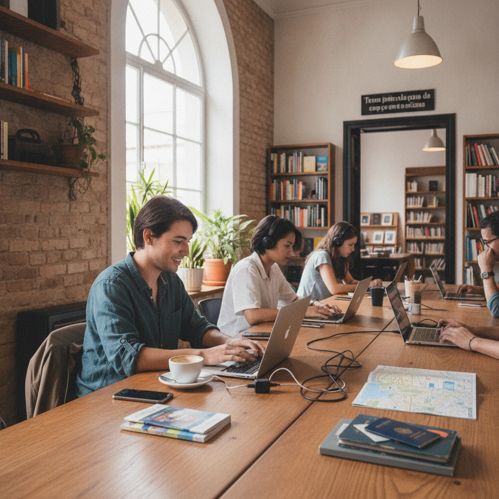 How to Use Co-Working Cafés and Library Day Passes Abroad to Cut Accommodation Costs on Long-Stay Trips