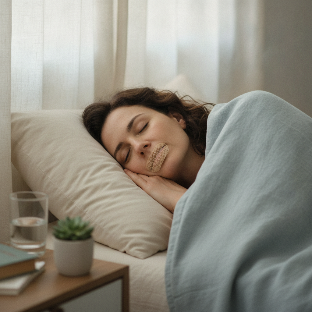 How Mouth Taping at Night Can Shift Chronic Mouth Breathers Toward Deeper, More Restorative Sleep