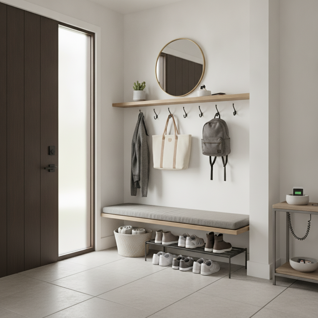 How Designing a 'Transition Zone' Near Your Front Door Reduces Household Chaos and Mental Clutter