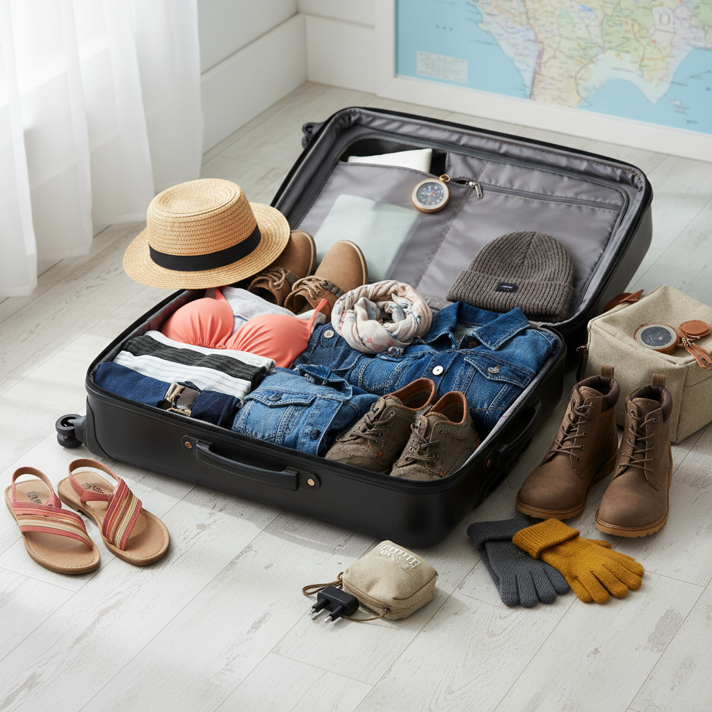 How to Pack a Carry-On Suitcase for Three Different Climates in One Trip