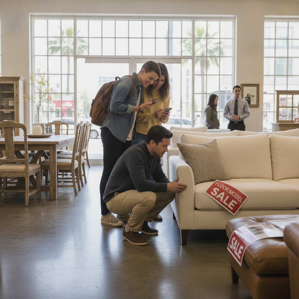 How to Evaluate Whether a Furniture Showroom Floor Model Sale Is Actually Worth the Discount You Are Being Offered
