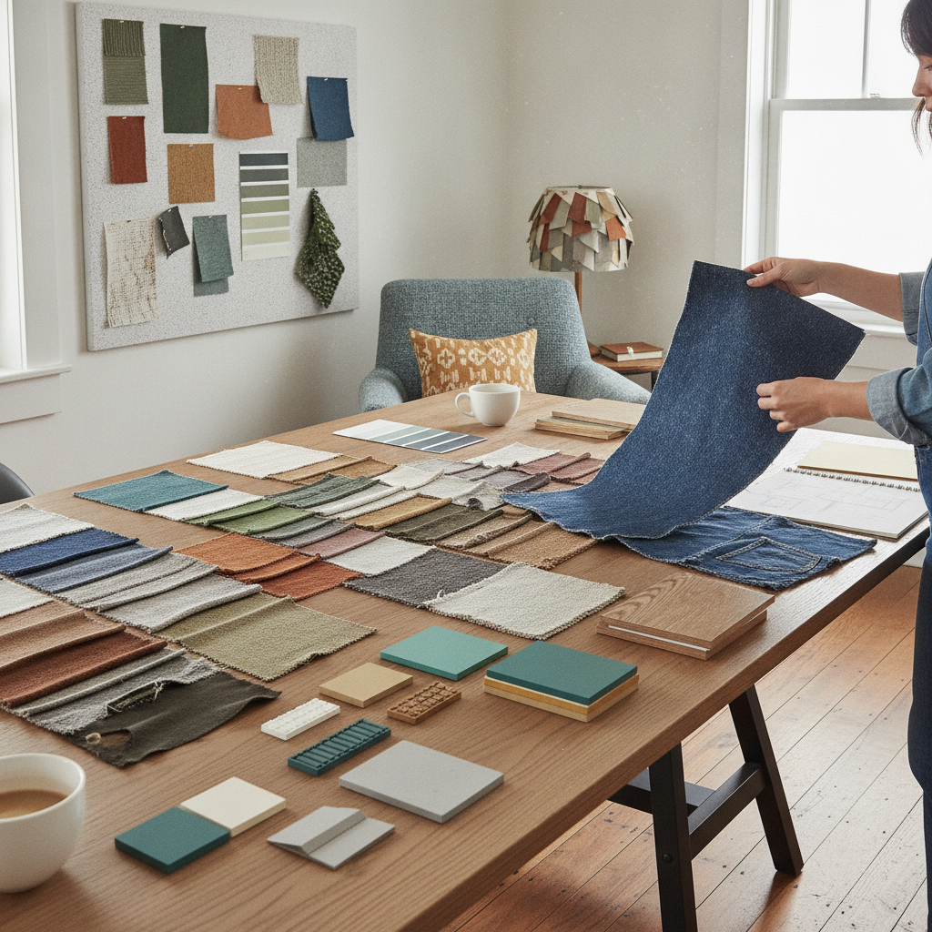How to Use Deadstock Fabric Samples from Hardware Stores to Create Cohesive Room Color Schemes on a Budget