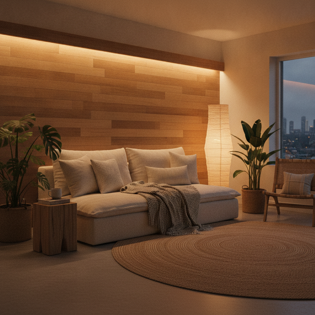 Why Redesigning One Room With Natural Materials and Indirect Lighting Changes How You Feel After a Long Workday