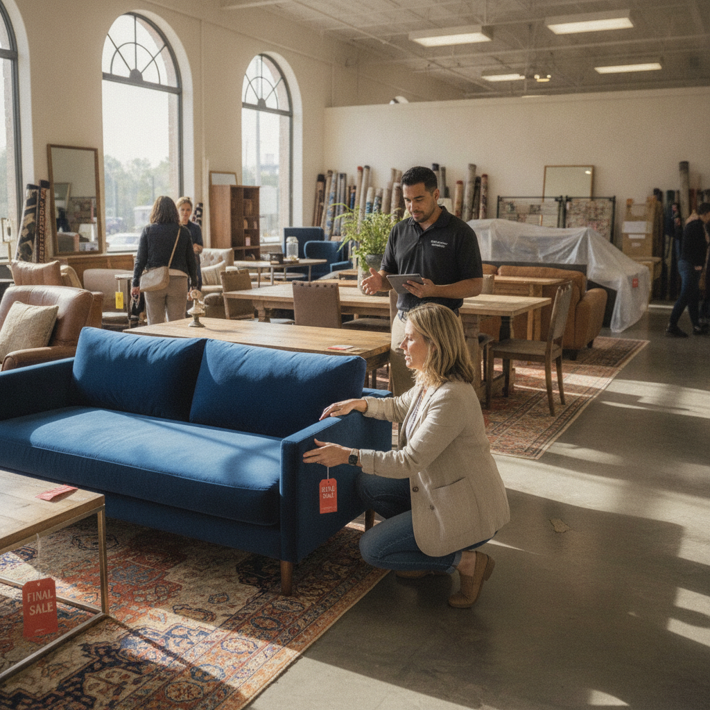 How End-of-Season Furniture Floor Sample Sales Work and What to Inspect Before Committing to a Purchase