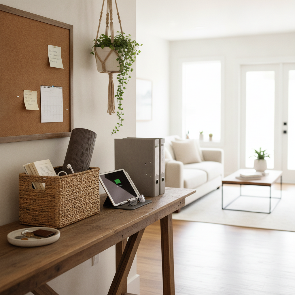 How Designating a Single 'Landing Zone' for Unfinished Tasks Prevents Mental Clutter From Spreading Through Your Entire Home