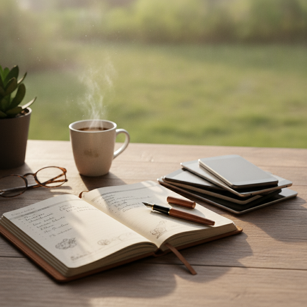 How Using a Single Analog Notebook as a Daily Capture System Reduces the Mental Load of Juggling Multiple Apps