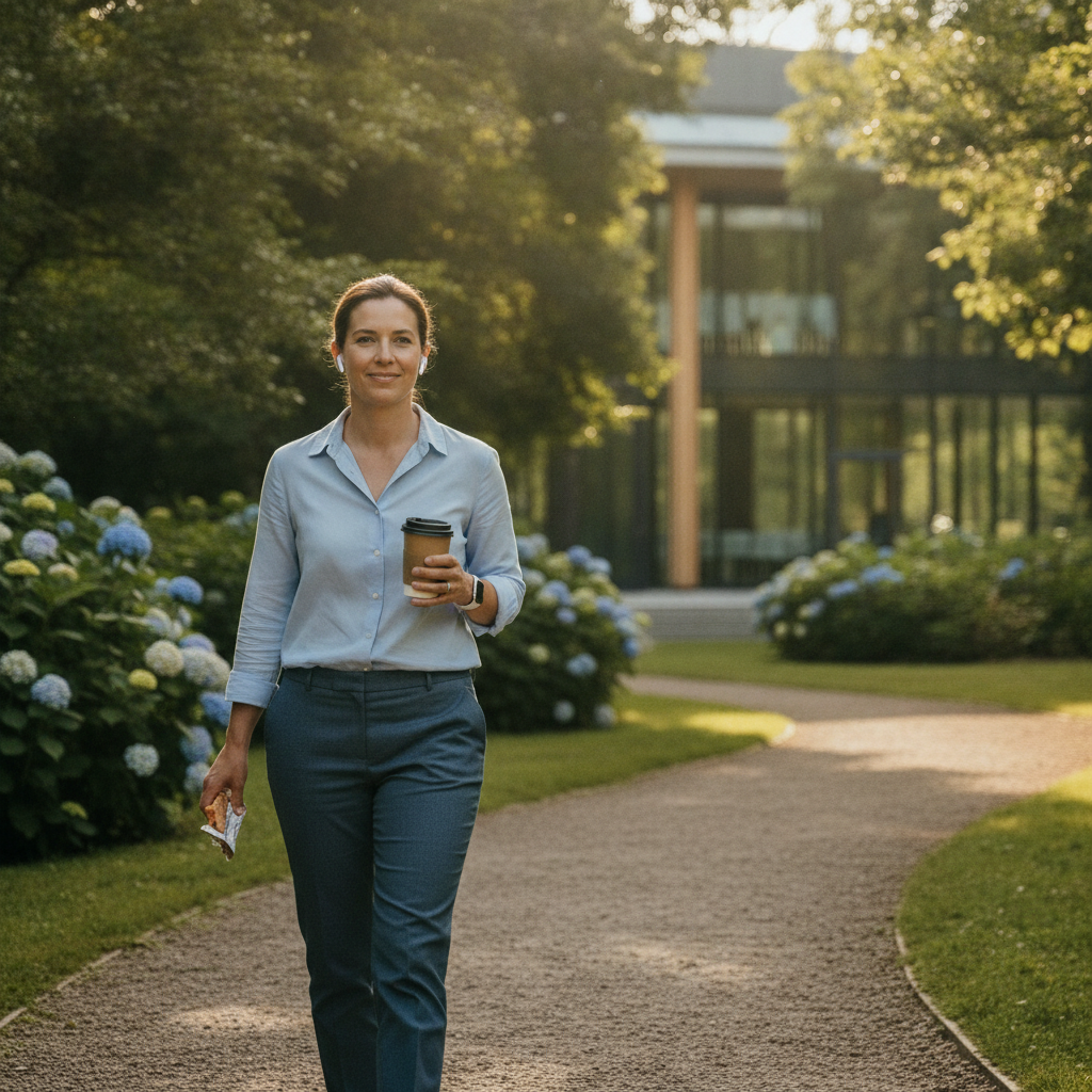 How Incorporating Short Outdoor Walking Breaks Between Sedentary Work Blocks Affects Afternoon Energy and Focus