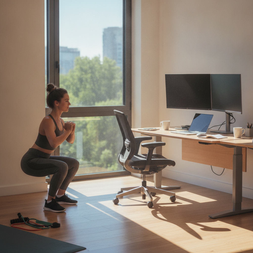 How Building Short Isometric Hold Exercises Into a Sedentary Workday Counteracts the Postural Strain of Extended Sitting