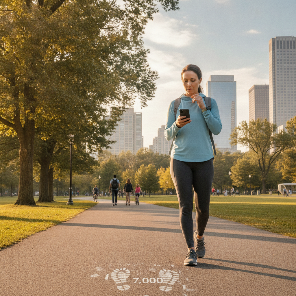 The Case for Walking 7,000 Steps Instead of 10,000: What Recent Research Actually Shows