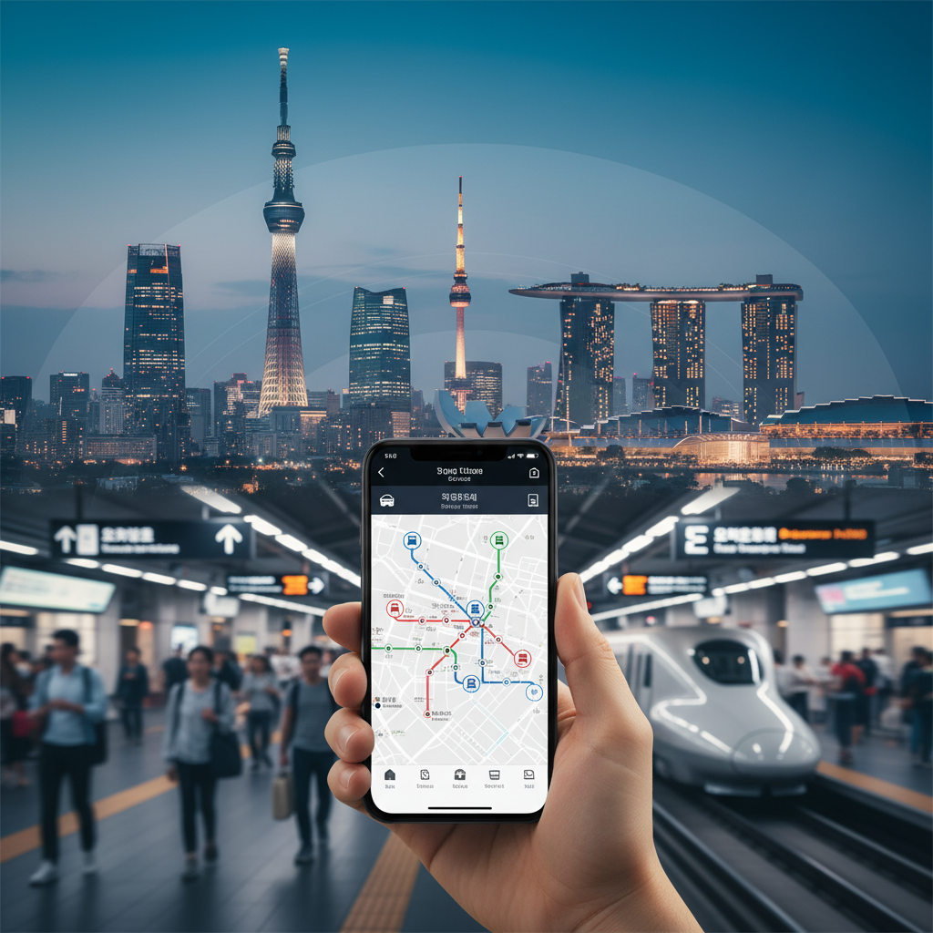 How to Use Public Transportation Apps to Navigate Asian Megacities Like Tokyo, Seoul, and Singapore