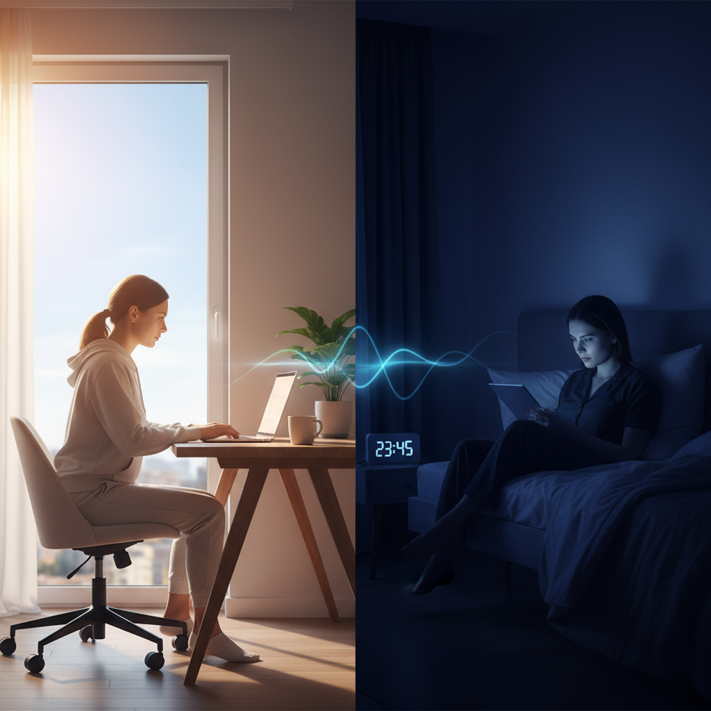 How Blue Light Exposure at Different Times of Day Affects Your Circadian Rhythm and Energy Levels