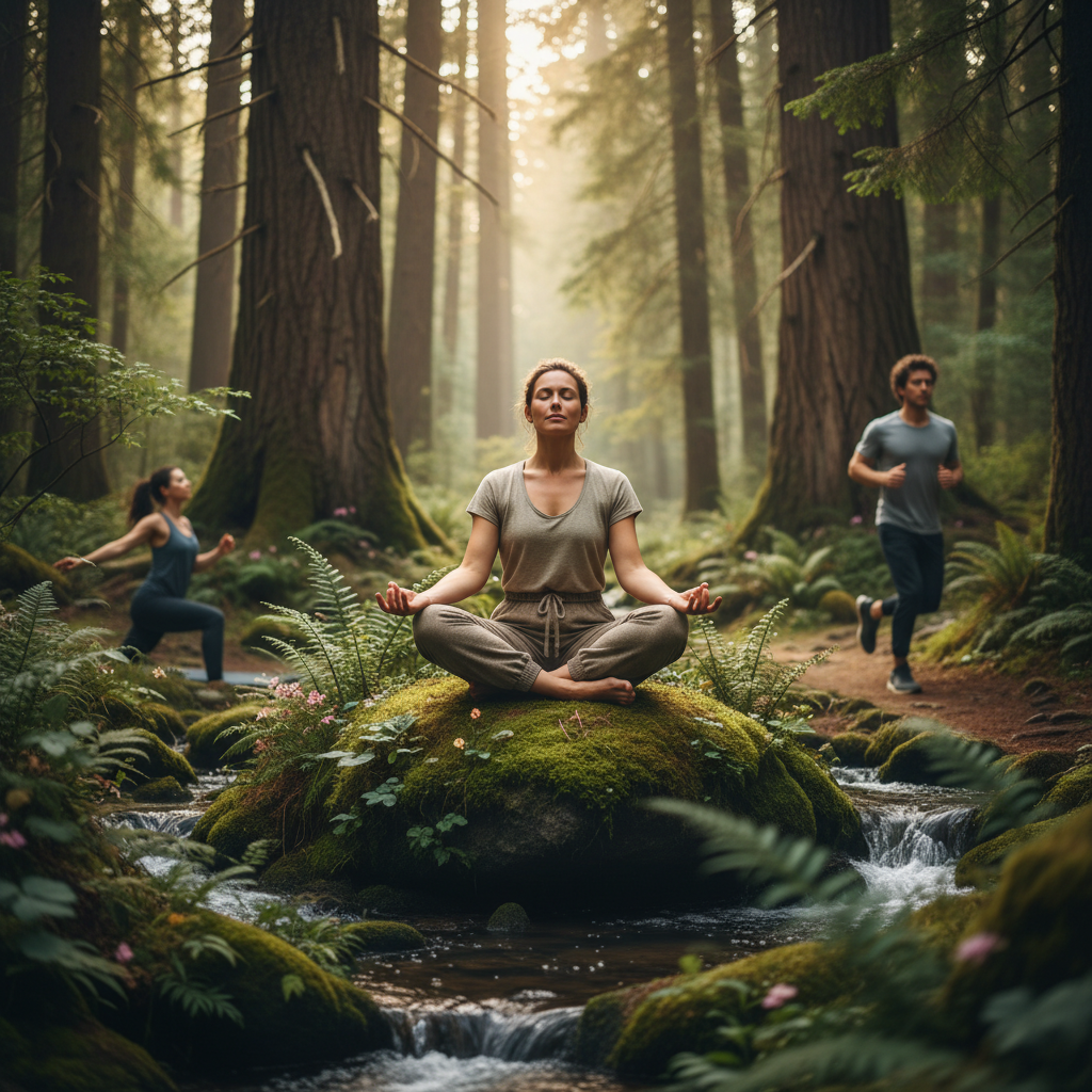 How Forest Bathing Reduces Cortisol Levels and Improves Immune Function More Effectively Than Traditional Exercise