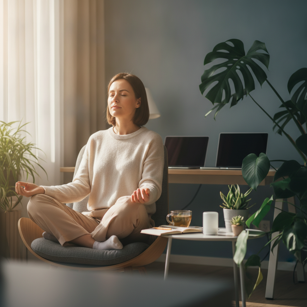 How Incorporating a Two-Minute Breathing Reset Between Back-to-Back Meetings Affects Cortisol Recovery Throughout the Day