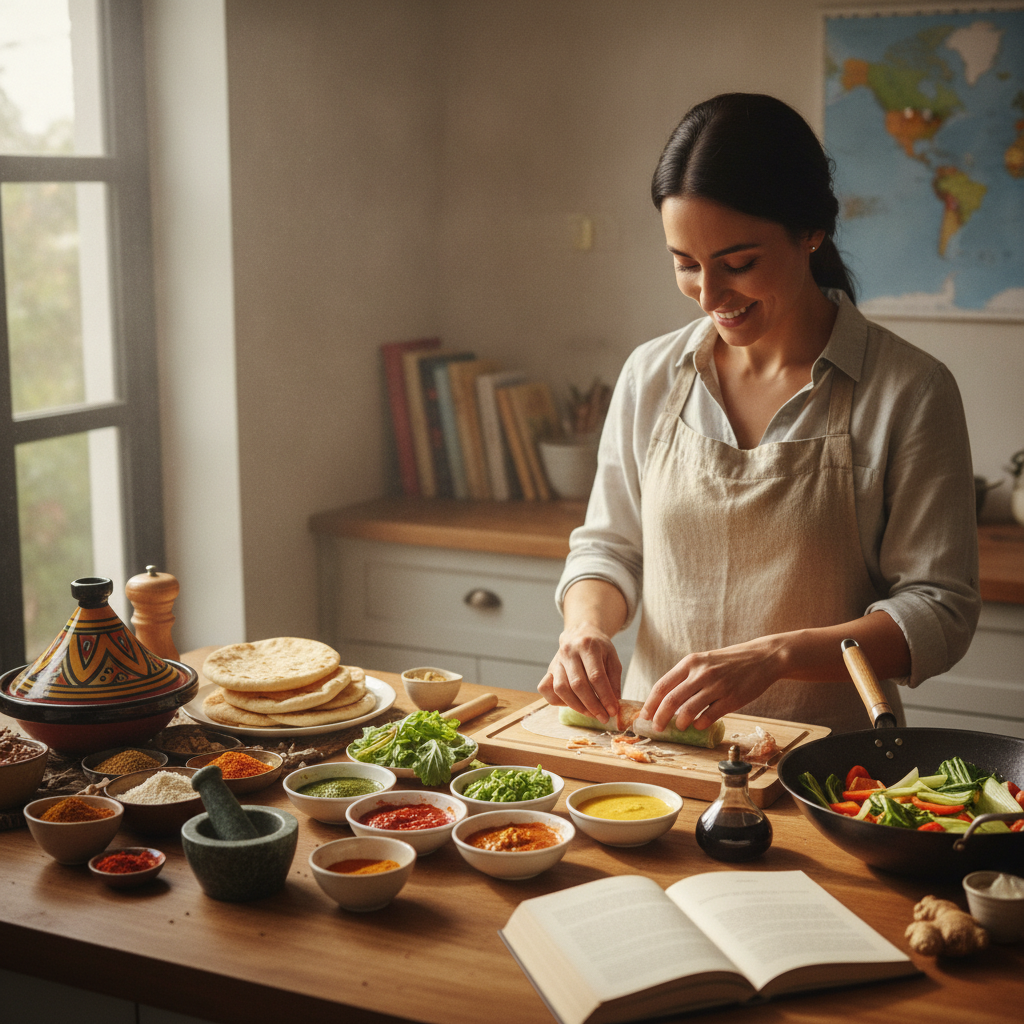Why Cooking One Unfamiliar Cuisine Each Month Expands Cultural Curiosity and Quietly Builds Kitchen Confidence