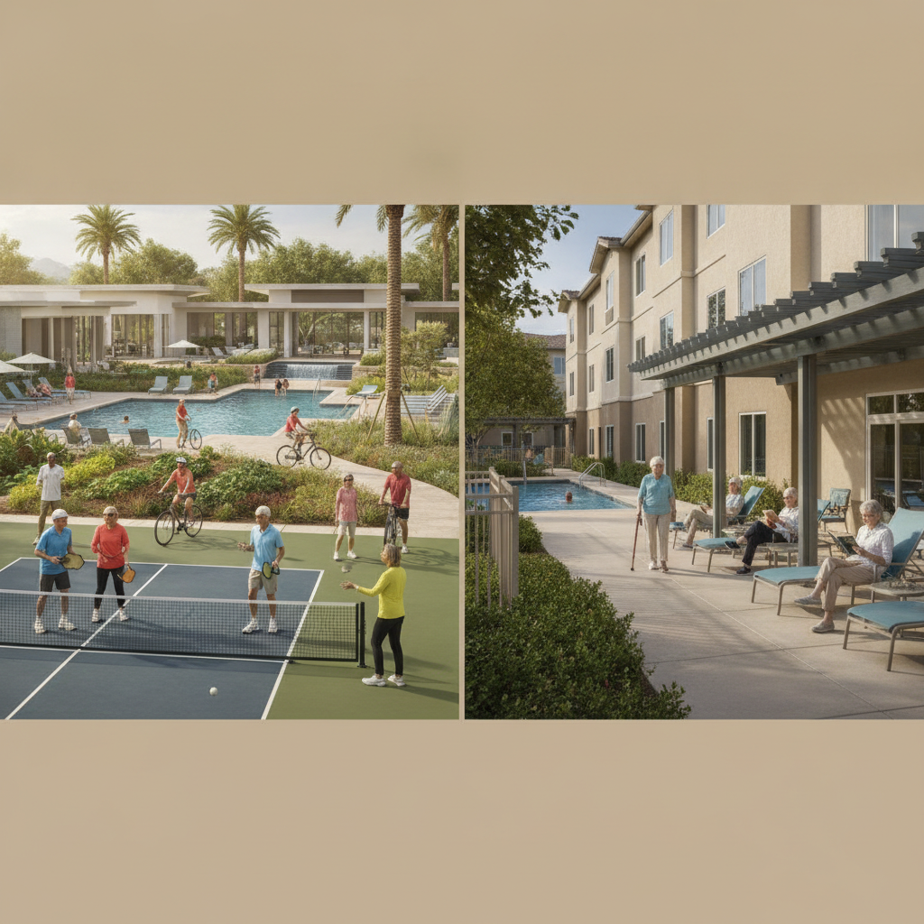 What Separates 55+ Active Adult Communities from Independent Living Facilities