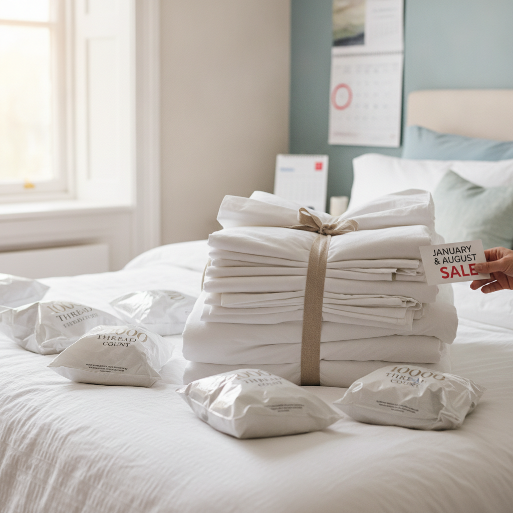 Why Buying Bedding During White Sales in January and August Consistently Outperforms Thread-Count Marketing at Full Price