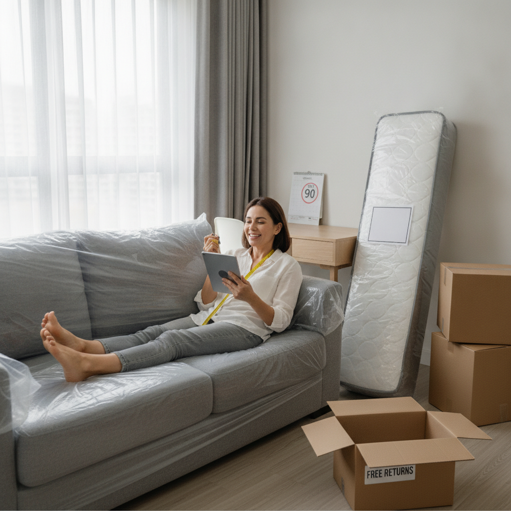 Why Buying Mattresses and Large Furniture Online Without Testing Them First Can Actually Work Out — If You Know the Return Window Rules