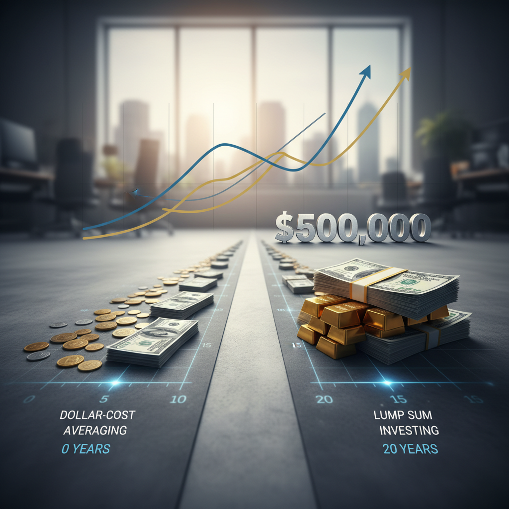 Dollar-Cost Averaging vs. Lump Sum Investing: What $500,000 and 20 Years of Data Really Tell Us