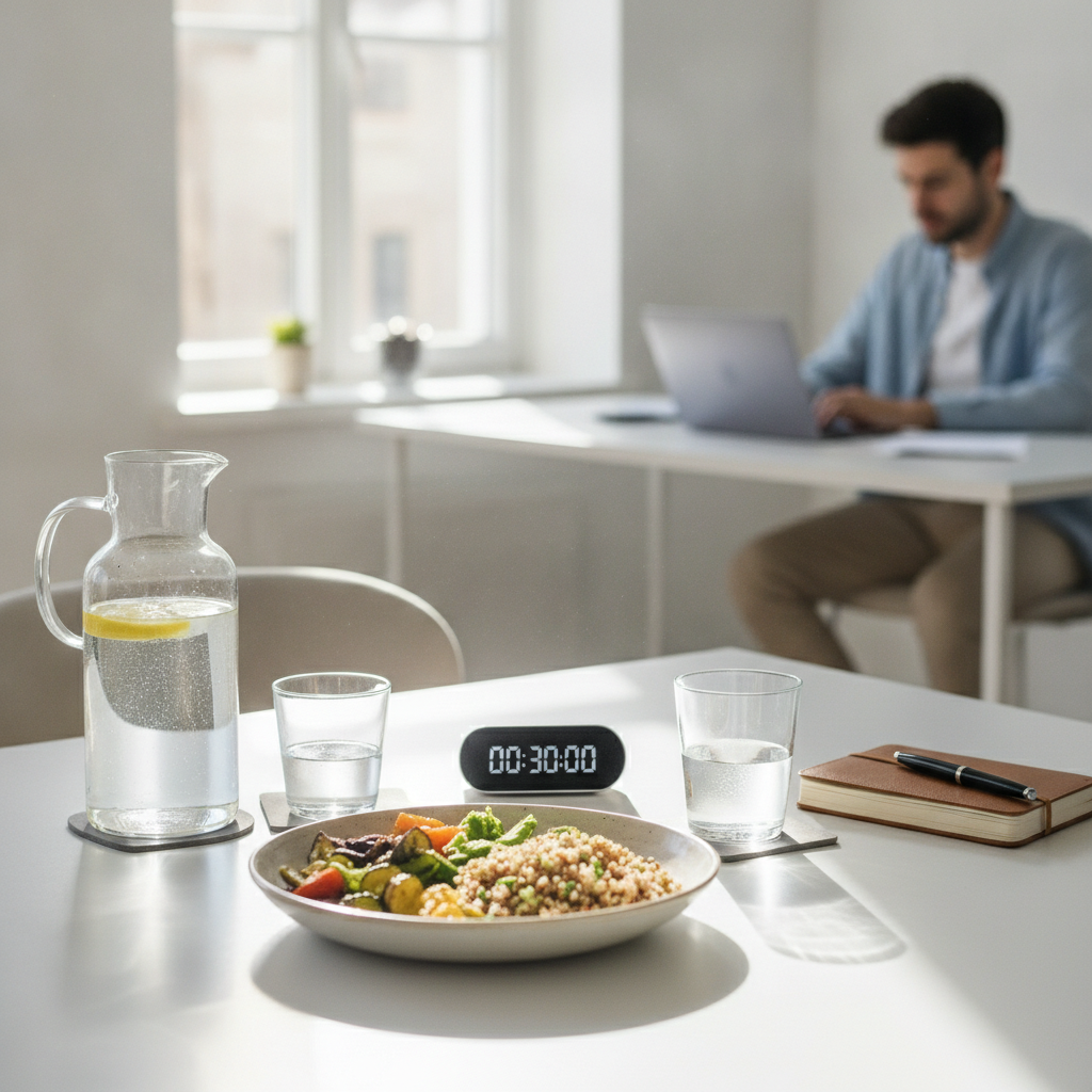 How Structuring Your Hydration Around Meal Timing Rather Than Thirst Cues Affects Digestion and Afternoon Cognitive Clarity