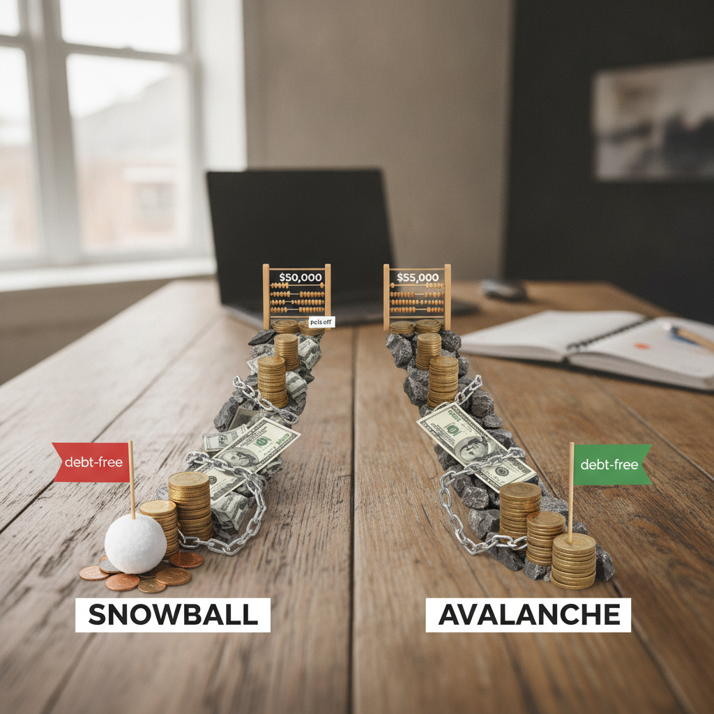 How the Debt Avalanche Method Differs From Debt Snowball in Real Dollar Terms — and Which One Actually Gets You Out Faster