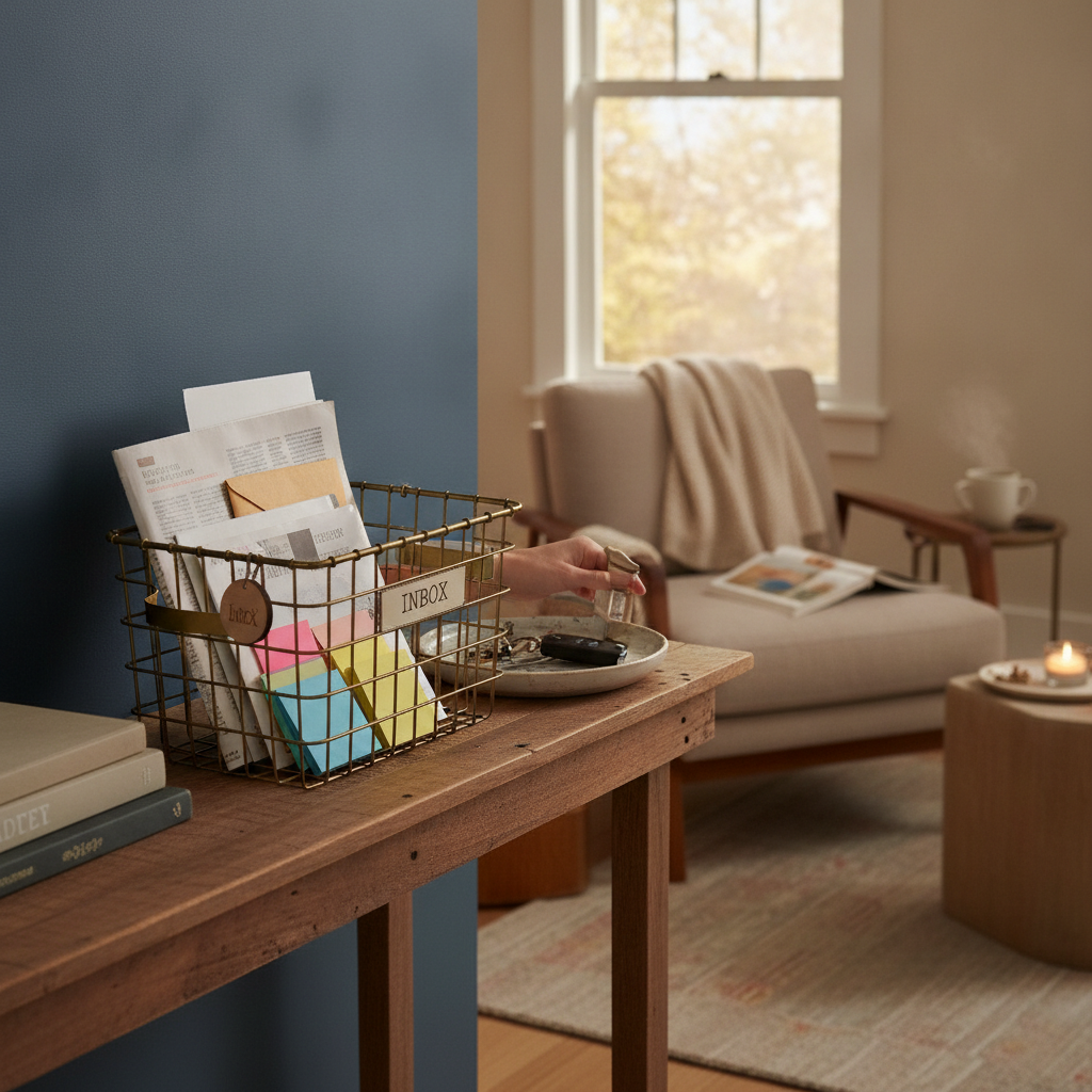 How Assigning a Dedicated Physical Inbox for Incoming Decisions Prevents Choice Overload From Seeping Into Your Evenings