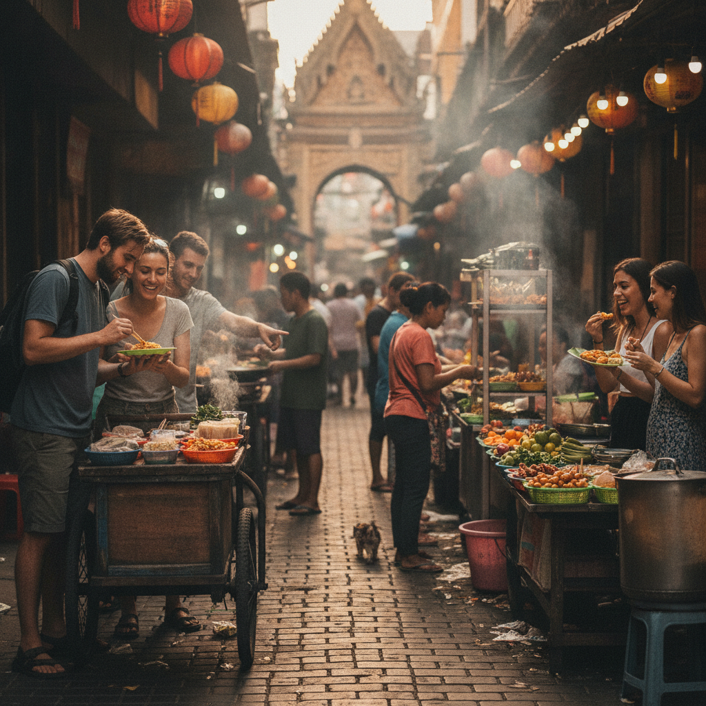 How Mapping a Trip Around a Country's Street Food Neighborhoods Rather Than Its Landmark Circuit Changes Both the Budget and the Quality of What You Remember