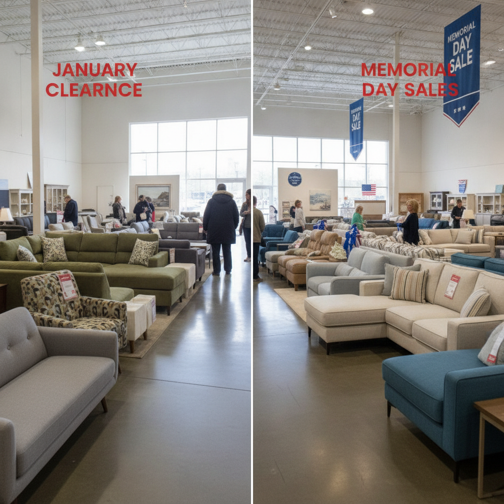 How Timing a Sofa Purchase Around Post-Holiday January Clearance Events Differs From Memorial Day Sales and Which Window Actually Delivers Better Selection