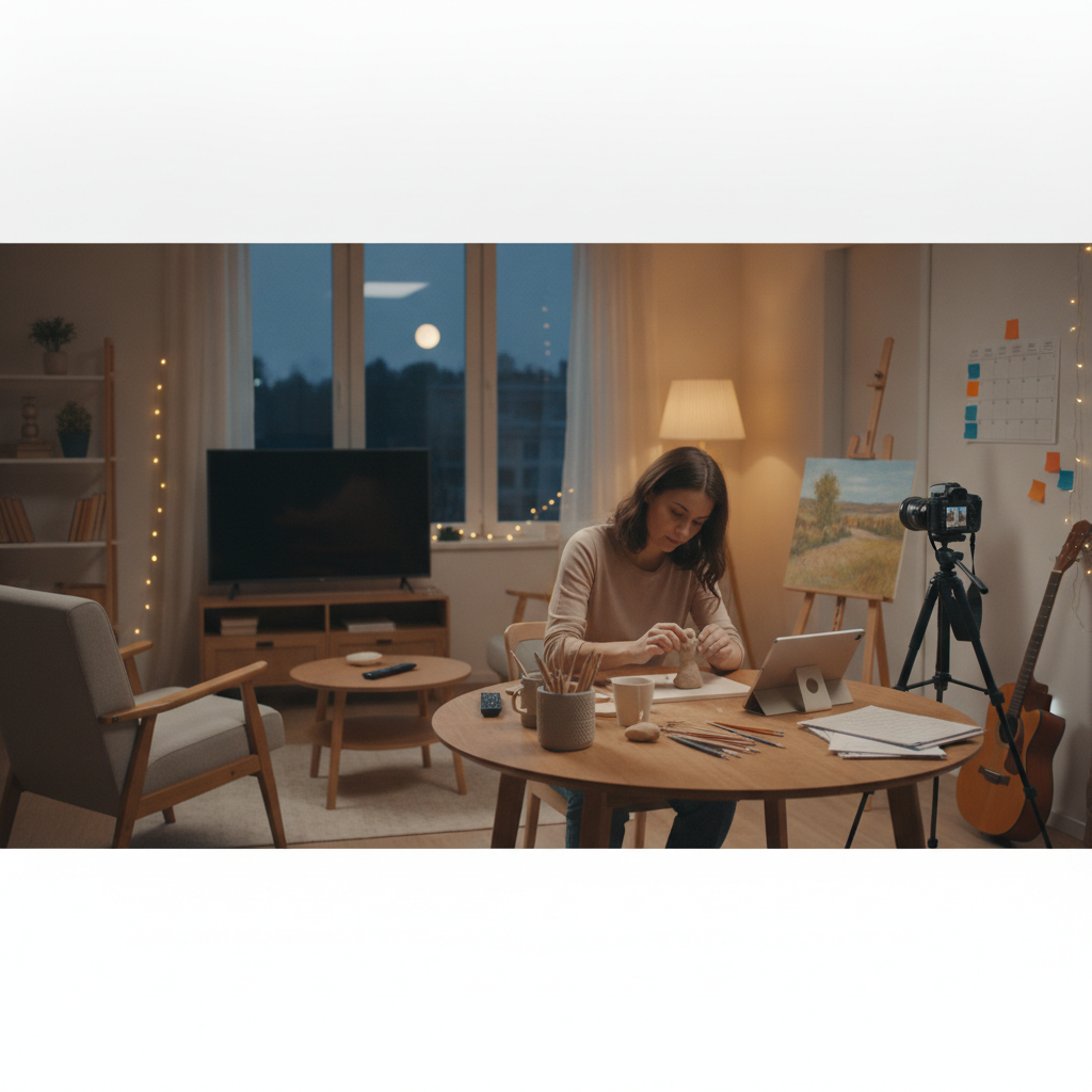 How Replacing a Single Habitual Weeknight Screen Hour With a Rotating Skill Activity Changes Your Sense of Personal Progress Over a Month