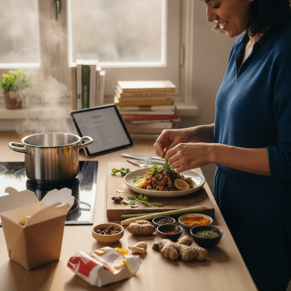 Why Cooking One Unfamiliar Recipe Each Week Gradually Replaces Expensive Takeout Habits Without Feeling Like a Sacrifice