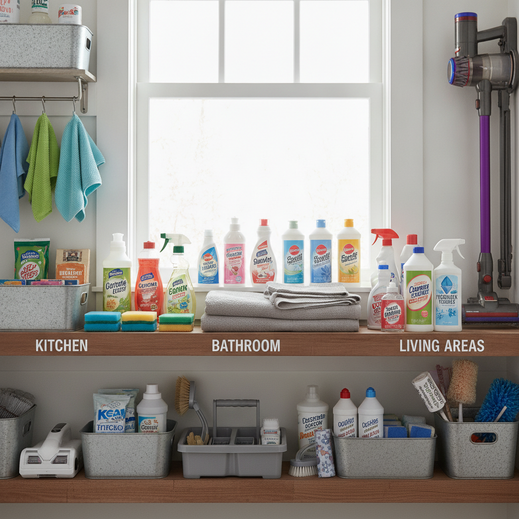 Why Grouping Cleaning Supplies by Zone Rather Than Type Makes Weekly Maintenance Significantly Faster