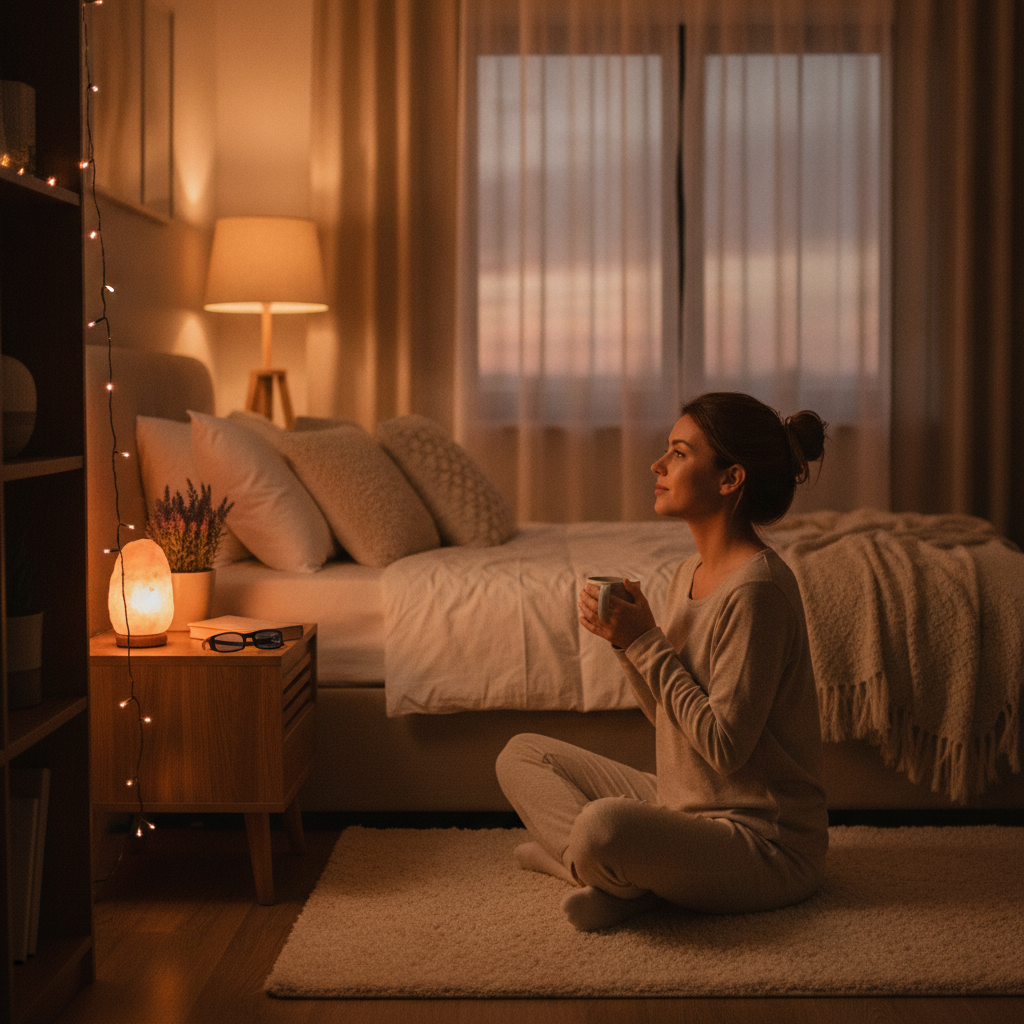 How Adjusting Your Evening Light Environment in the Hour Before Bed Accelerates Sleep Onset Without Supplements