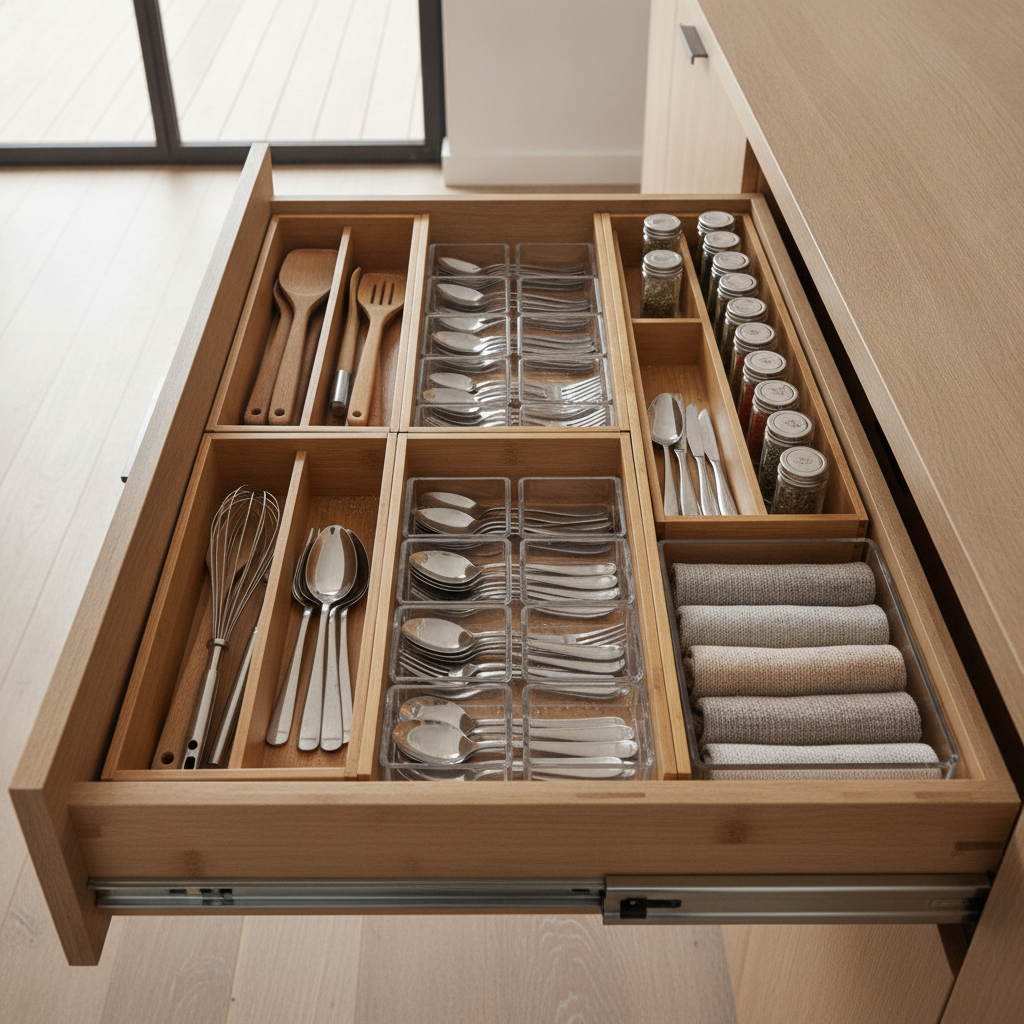 How to Use Drawer Dividers and Modular Inserts to Create Lasting Kitchen Organization That Survives Daily Use