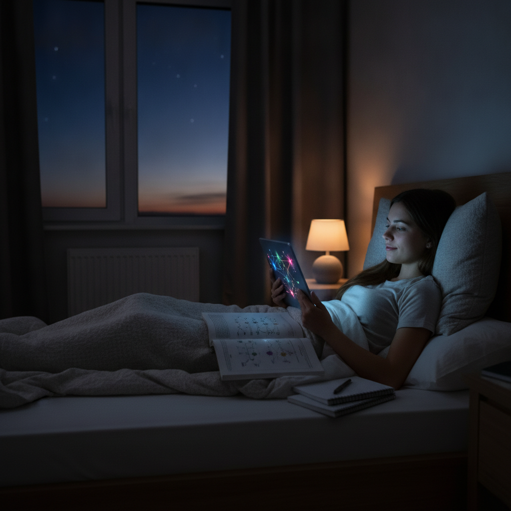 Why Studying New Concepts Immediately Before Sleep Rather Than Early Morning Enhances Overnight Memory Consolidation