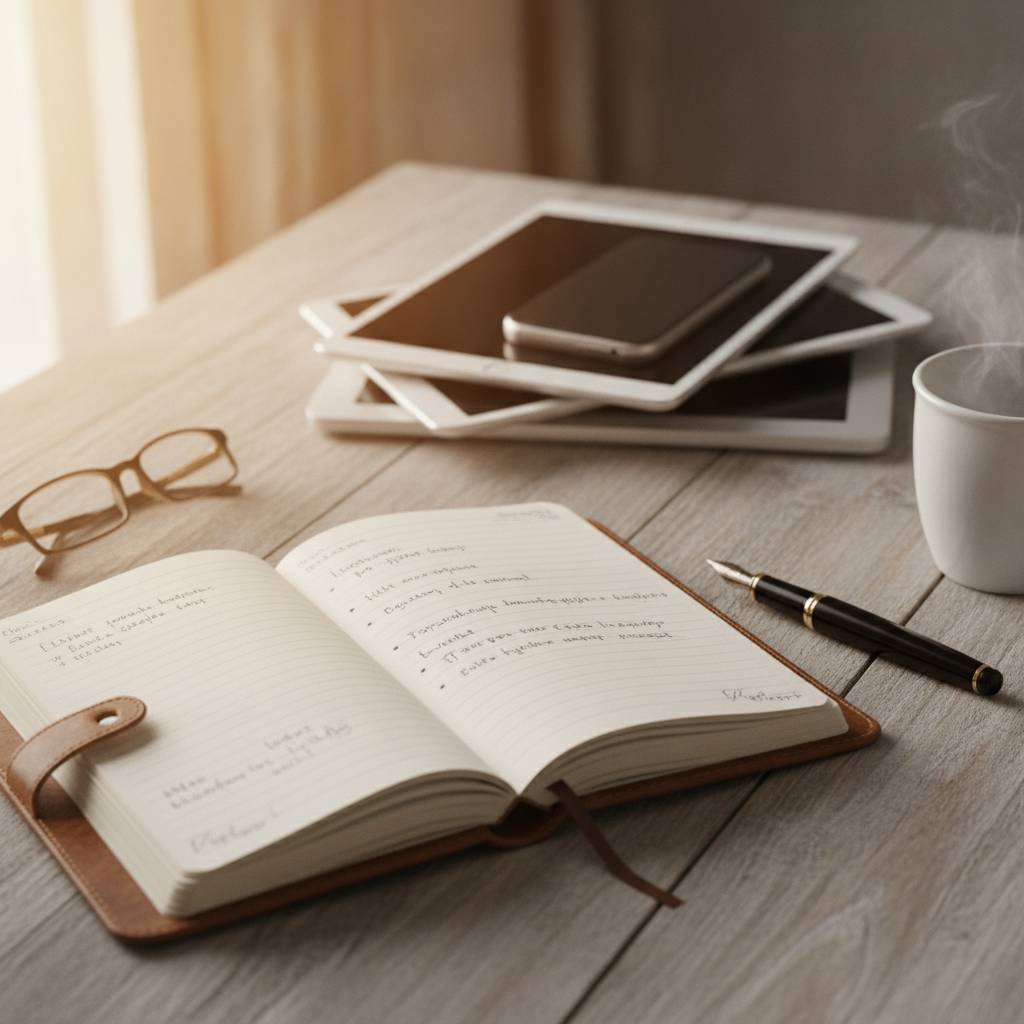 Why Designating One Physical Notebook as Your Sole Capture Device for Ideas, Tasks, and Worries Reduces Cognitive Scatter Across Multiple Apps