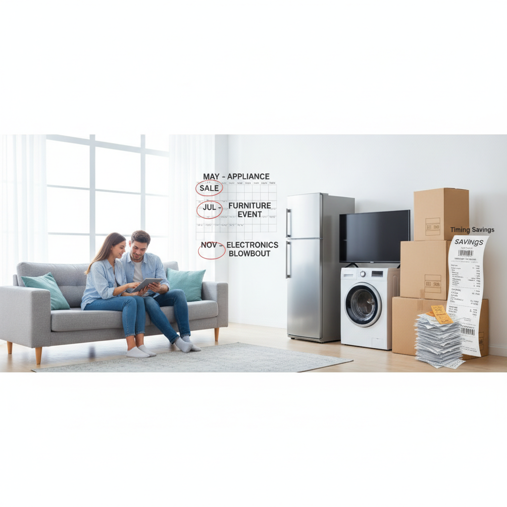 How Timing Large Household Purchases Around Predictable Regional Sale Cycles Rather Than Personal Impulse Saves More Than Any Coupon Strategy