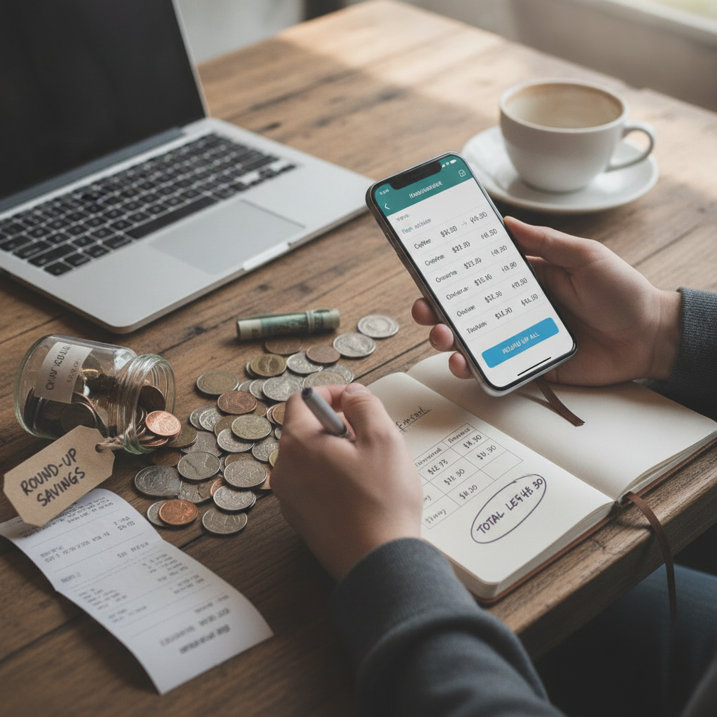 How Rounding Up Every Purchase to the Nearest Dollar and Logging the Difference Trains You to See Where Small Spending Compounds Into Large Monthly Leaks