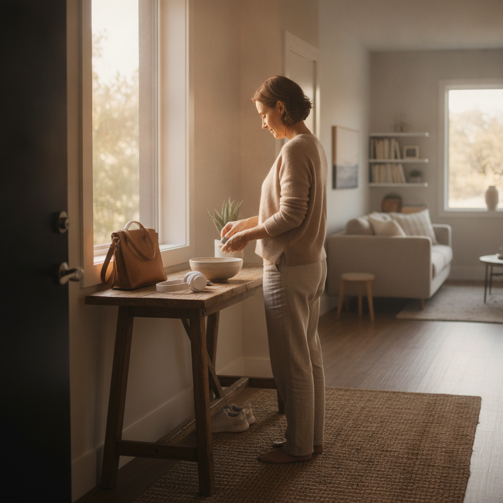 How Creating a Dedicated Threshold Ritual When You Enter Your Home Each Evening Separates the Workday From the Rest of Your Night