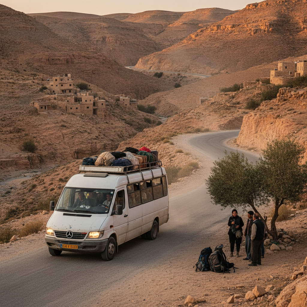 How to Get Along Jordan's King's Highway by Public Minibus When Rental Cars Aren't an Option