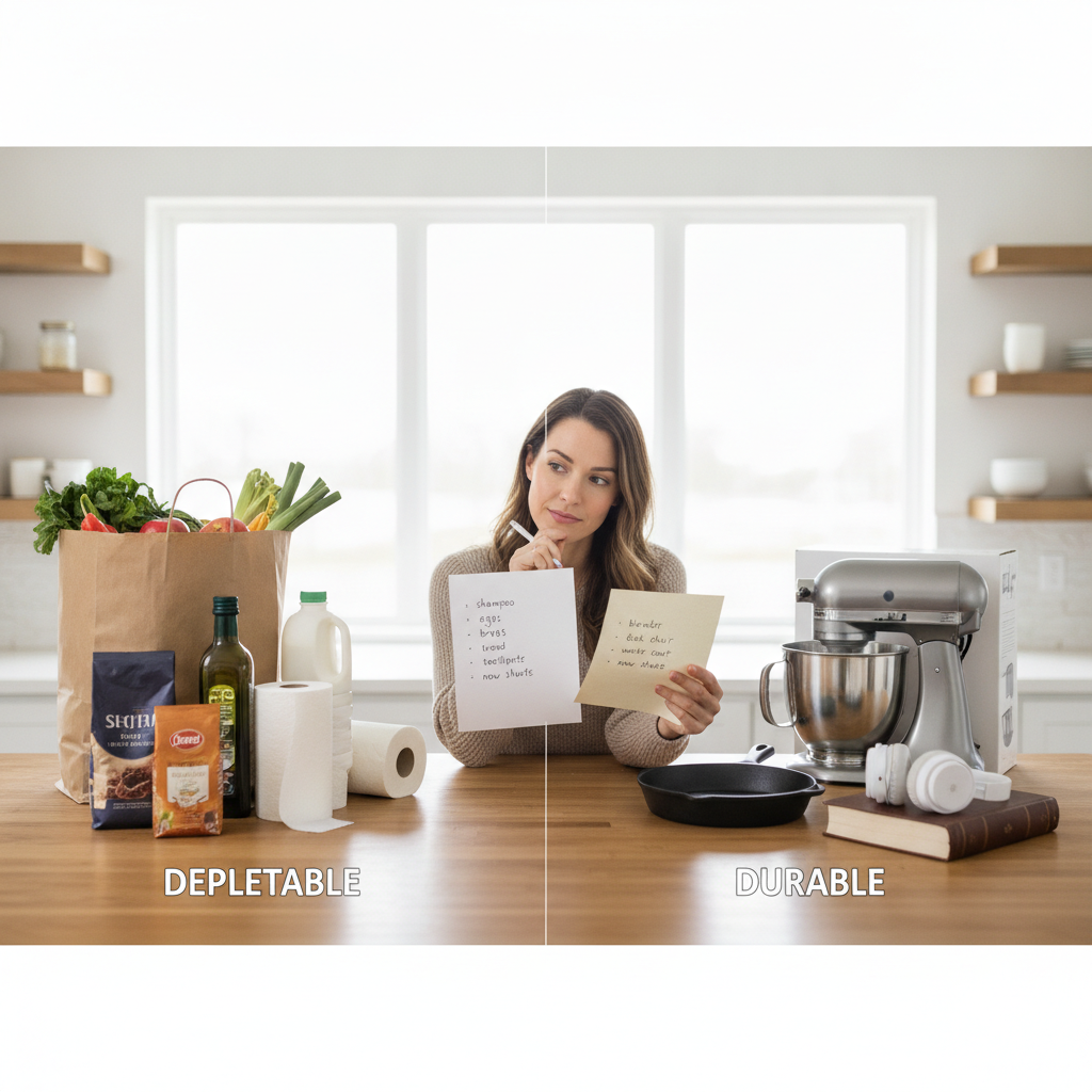 How Separating Your Shopping List Into Depletable and Durable Categories Before Any Major Sale Event Prevents Impulse Buying Disguised as Smart Deals