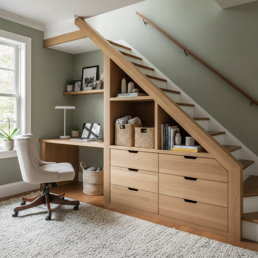 How to Use Under-Stair Space to Create a Functional Storage or Work Zone Without Major Renovation