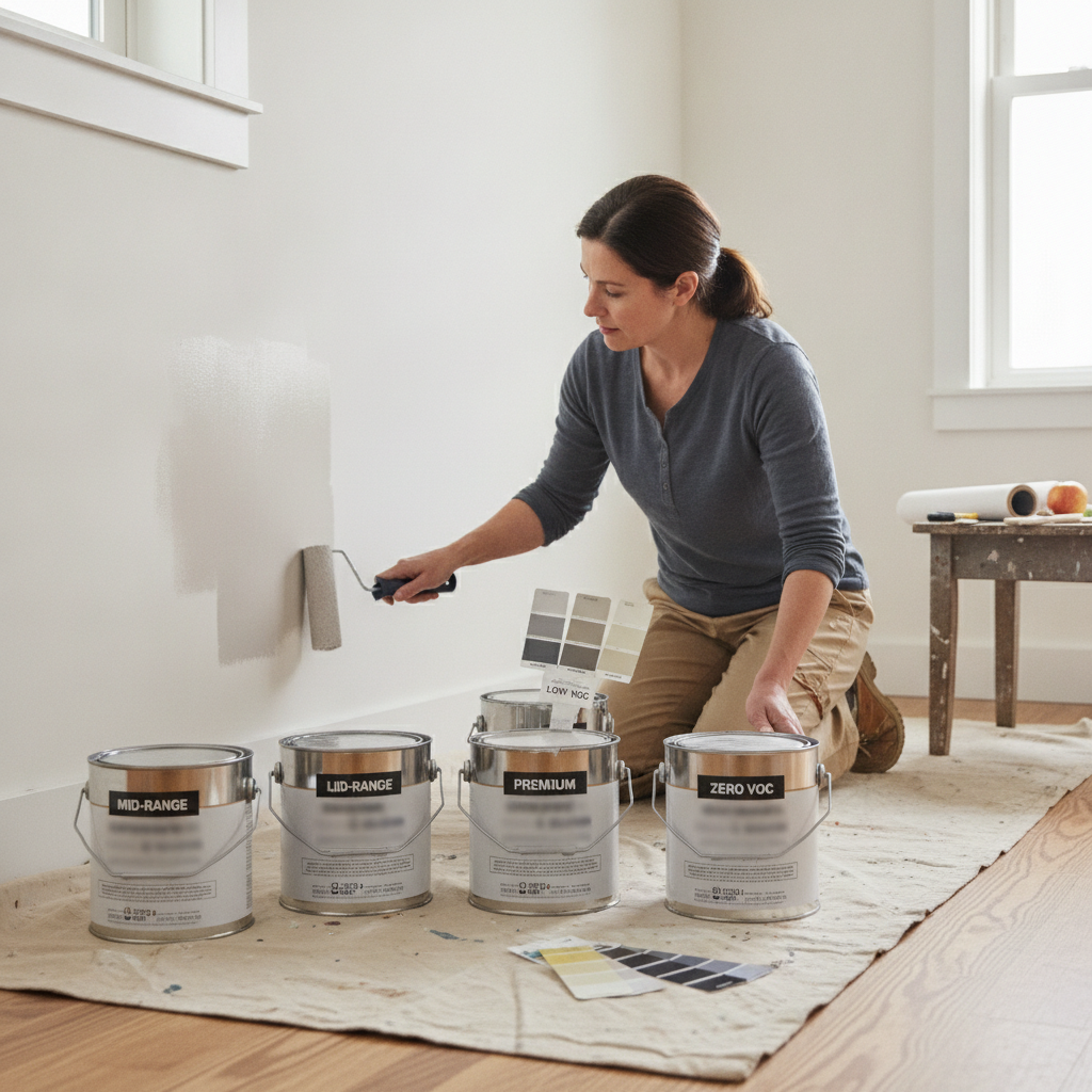 How Reading Paint Coverage and VOC Ratings on Interior Paint Labels Reveals Which Mid-Range Brands Match Premium Performance Per Gallon