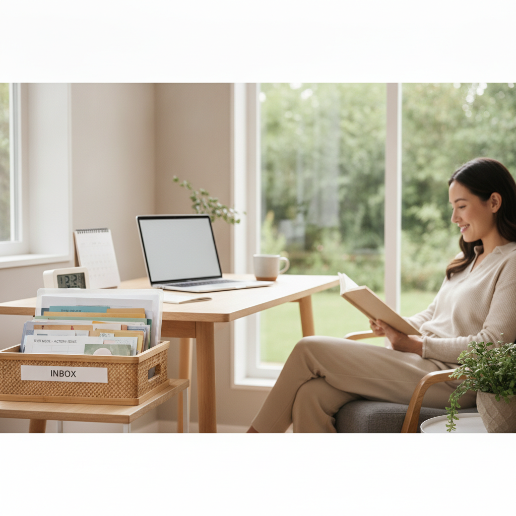 Why Assigning a Specific Physical Inbox for Household Paperwork Each Week Prevents Administrative Overwhelm From Spreading Into Personal Time