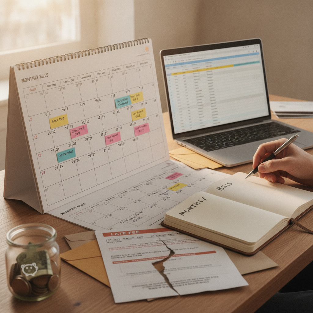 How to Use a Bill Calendar to Stop Late Fees and Overdrafts From Quietly Eating Into a Budget That Otherwise Looks Fine on Paper
