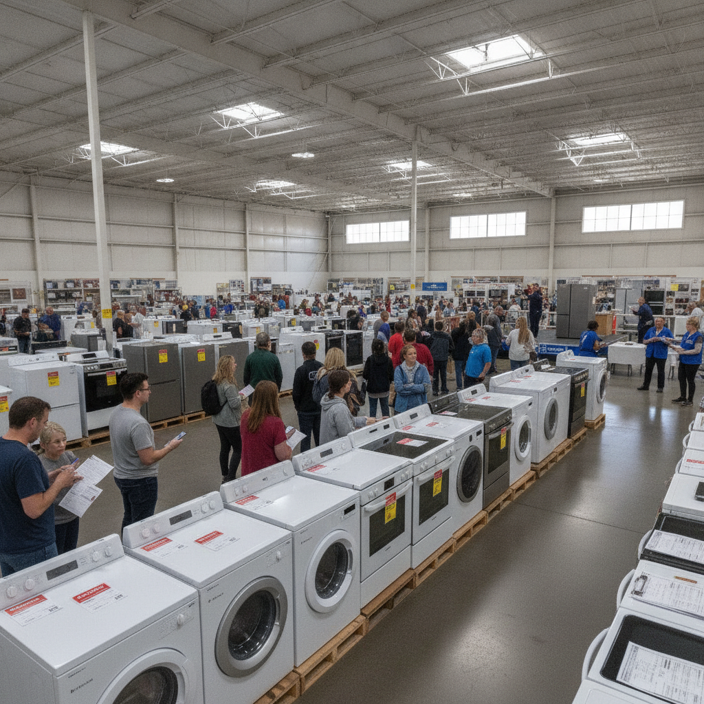 How Appliance Floor Model Auction Events at Big-Box Retailers Differ From Standard Clearance Sales and What Documentation to Request Before You Buy