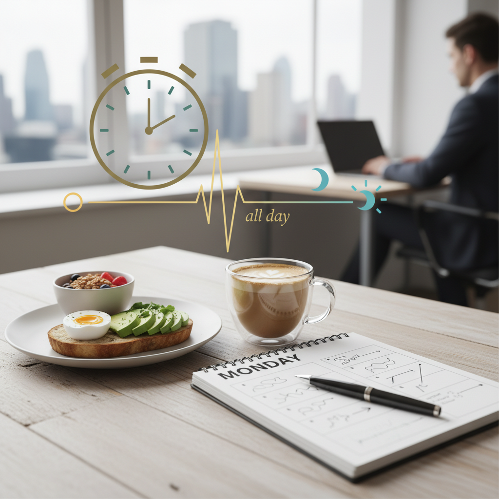 How meal timing affects hormone regulation and sustained energy levels throughout your workday