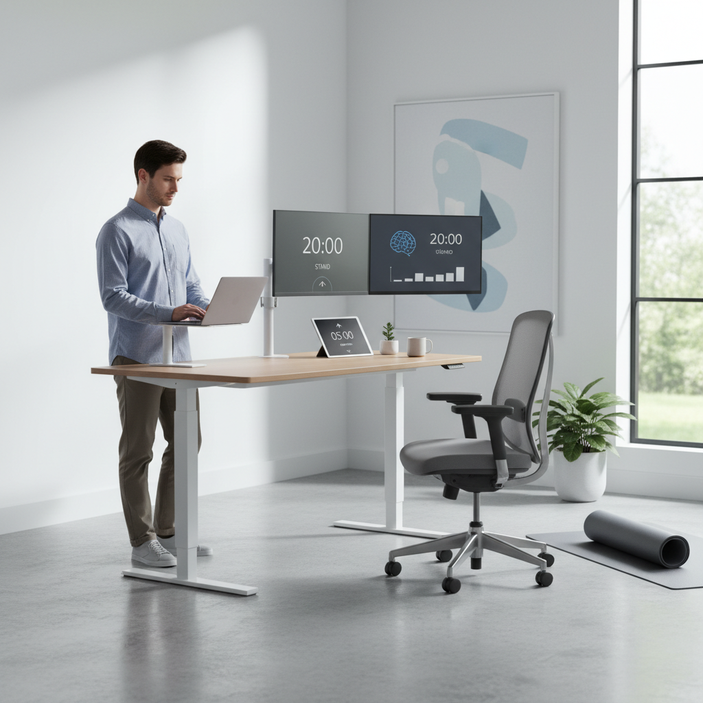 How the 20-5-20 Standing Desk Method Prevents Back Pain While Improving Focus During Long Work Sessions