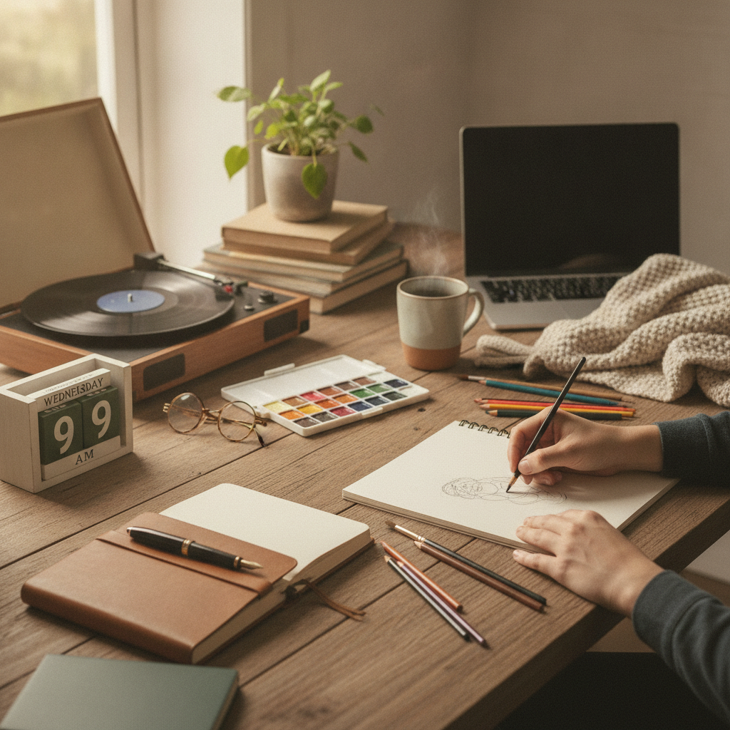 How Designing a Deliberate Weekly Analog Creative Hour Gradually Restores the Imaginative Thinking That Screen-Heavy Routines Quietly Suppress