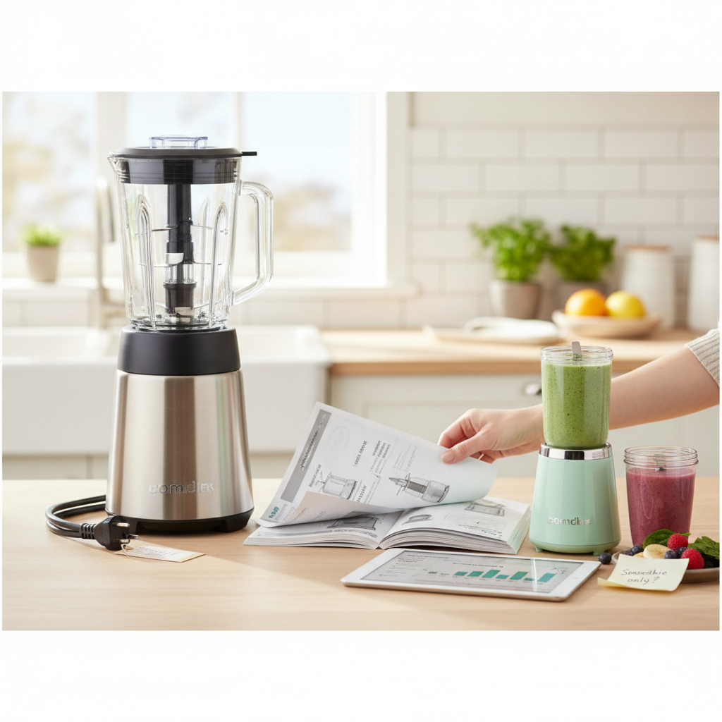 How Comparing Blender Motor Wattage and Blade Geometry Specifications Against Your Actual Use Cases Prevents Paying Professional-Grade Prices for Smoothie-Only Households